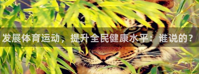 谈球吧体育官网：发展体育运动，提升全民健康水平：谁说的？