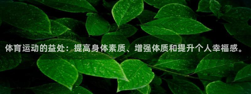 谈球吧体育：体育运动的益处：提高身体素质、增强体质和提升个人幸福感。